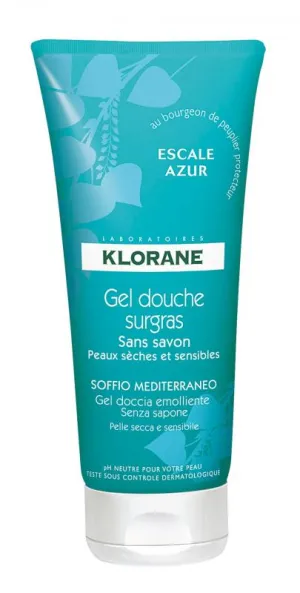 Klorane sprchový gél Escale azur 200ml
