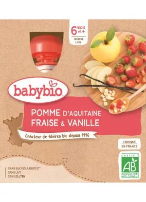 BabyBIO Jablko jahoda vanilka