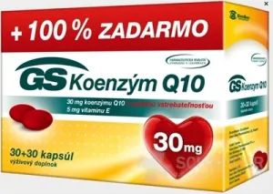GS Koenzým Q10 30mg, cps. 30+30
