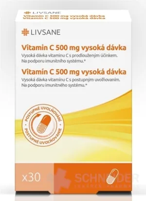 LIVSANE Vitamín C 500 mg vysoká dávka