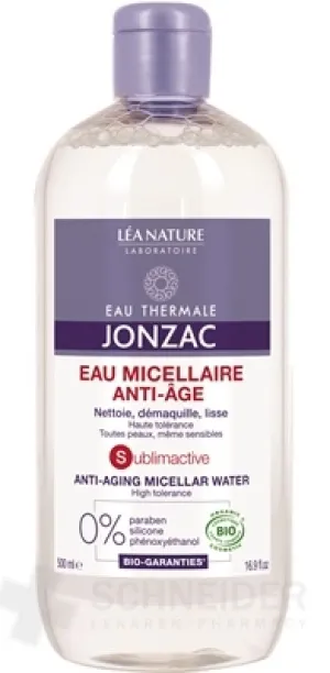 JONZAC Sublimactive MICELÁRNA VODA BIO