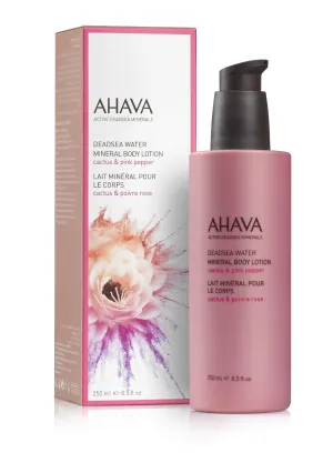 AHAVA Minerálne telové mlieko Kaktus & Ružové korenie 250ml Obsah: 250ml