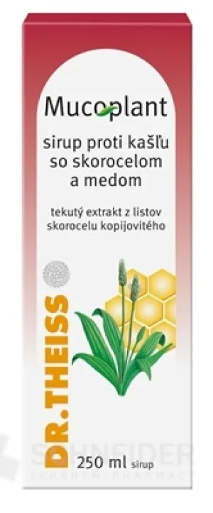 Mucoplant Sirup proti kašľu so skorocelom a medom