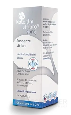 Koloidné striebro AKNÉ 20 ppm