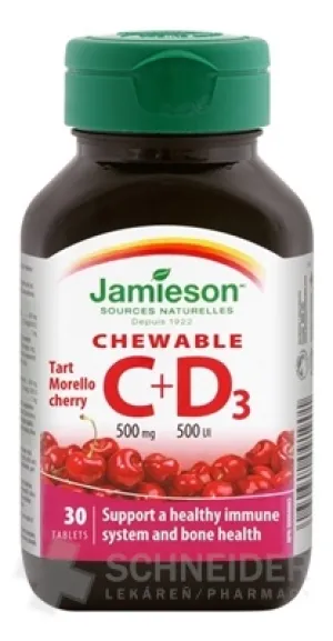 JAMIESON VITAMÍNY C A D3 500 mg/ 500 IU