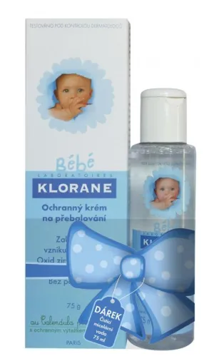 Klorane BeBe Creme de change +  micelárna voda