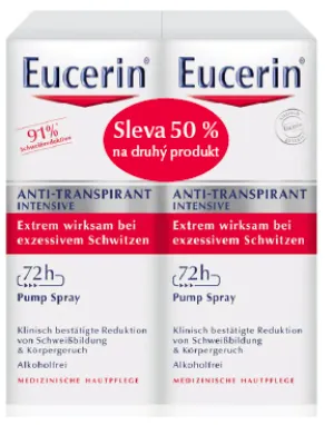 Eucerin Deo Intensive Spray 72hod. 2x30 ml
