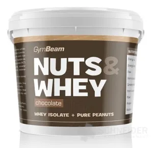 GymBeam Proteínové arašidové maslo Nuts & Whey