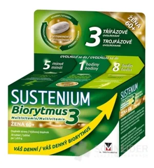 SUSTENIUM Biorytmus 3 multivitamín ŽENA 60+