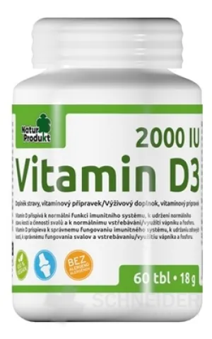 NaturProdukt Vitamín D3 2000 IU