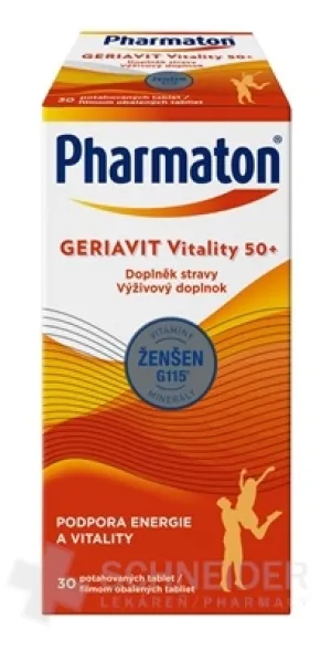 Pharmaton GERIAVIT Vitality 50+, 30 tbl.