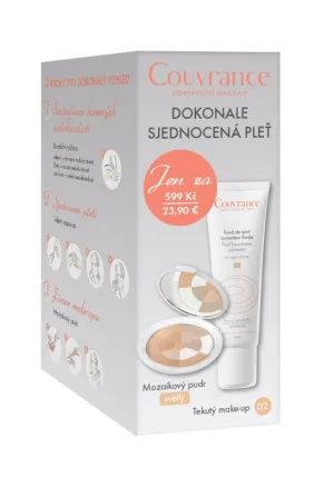 Avene Couvrance Tekutý make-up 2 + mozaikový púder svetlý 9g