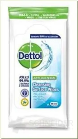 Dettol antibakteriálne obrúsky na povrchy