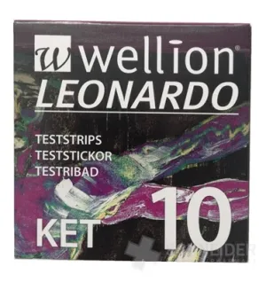 Wellion LEONARDO KET Prúžky testovacie