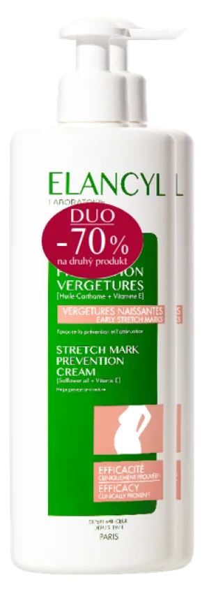 Elancyl Prevention Vergetures krém na prevenciu a zmenšenie strií 2x500ml