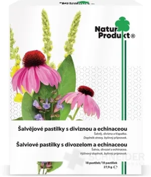 NaturProdukt Šalviové pastilky s divozelom
