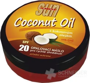 SUN COCONUT OIL opaľovacie MASLO SPF 20