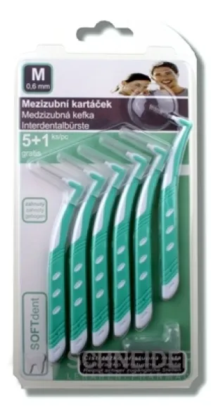 SOFTdent Medzizubná kefka M 0,6 mm