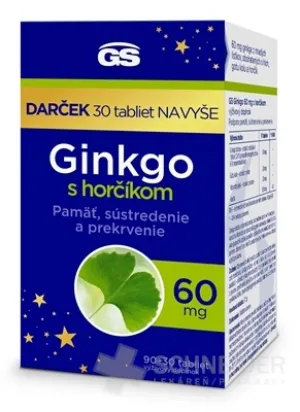 GS Ginkgo 60 mg s horčíkom darček 2023