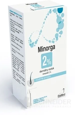Minorga 2 % dermálny roztok
