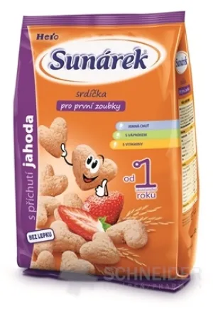 Sunárek Detský snack Srdiečka