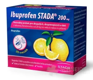 Ibuprofen STADA 200 mg perorálny prášok 20 sáčkov