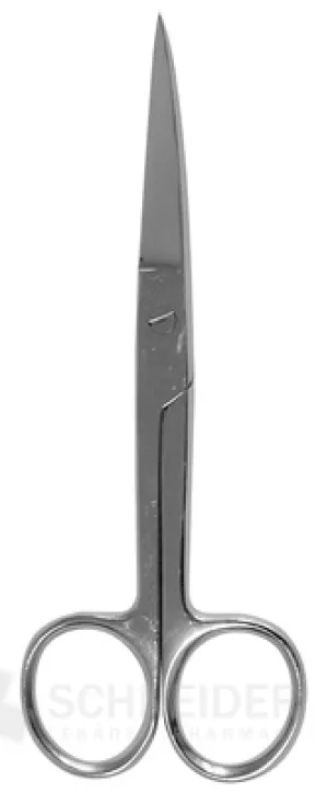 NOŽNICE CHIRURGICKÉ ZAHNUTÉ HROTNATÉ 15 cm
