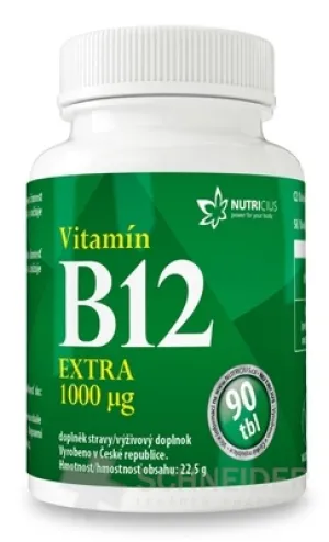 NUTRICIUS Vitamín B12 EXTRA 1000 μg