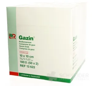 GAZIN KOMPRESY GÁZOVÉ STERILNÉ 10x10 cm