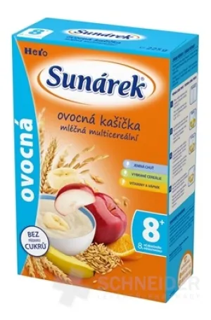 SUNÁREK mliečna multicereálna kašička