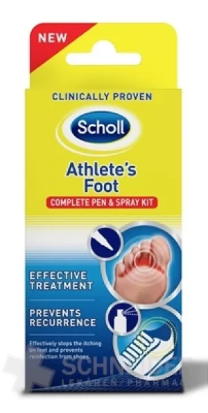 Scholl komplet. súprava pre ošetr. atletickej nohy