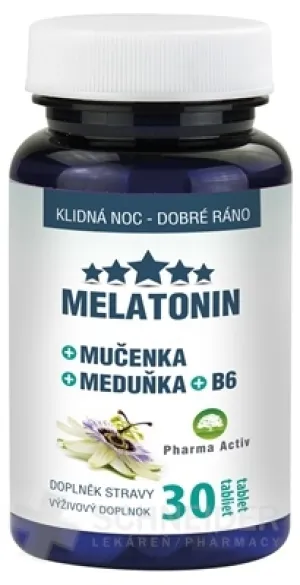 Pharma Activ MELATONIN + Mučenka + Meduňka + B6