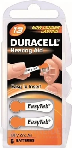 DURACELL HA 13 EASYTAB 1.4V batérie