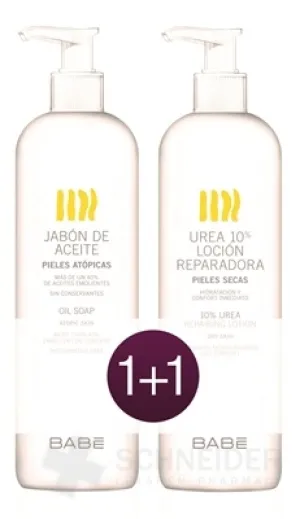 BABÉ TELO SPRCHOVÝ GÉL + UREA 10% TELOVÉ MLIEKO