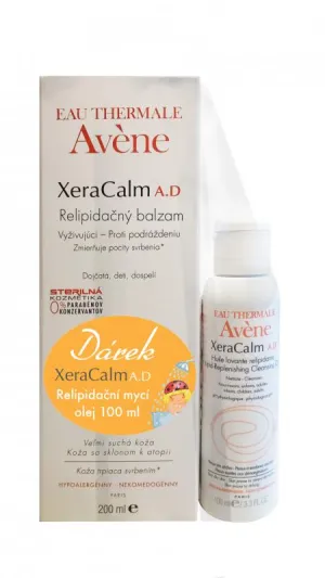Avene XeraCalm Relipidačný balzam 200 ml + Umývací olej 100 ml