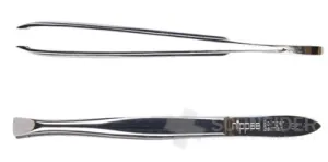 Nippes Pinzeta rovná, lomená zlátená 8 cm, 1ks