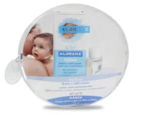 Klorane BÉBÉ Cold Creme výživný krém + Klorane BÉBÉ jemný penivý gél na telo a vlasy