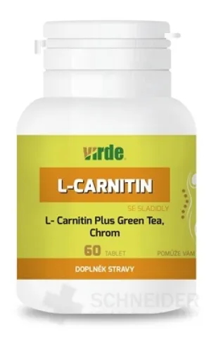 VIRDE L-CARNITIN Plus Green Tea, Chróm