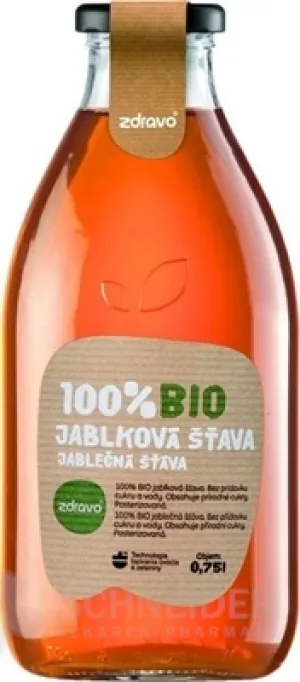 zdravo 100% JABLKOVÁ ŠŤAVA BIO