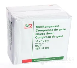 GAZIN KOMPRESY GÁZOVÉ NESTERILNÉ 10x10cm