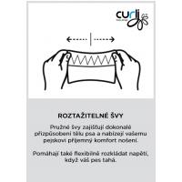 CURLI Postroj pre psov so sponou Air-Mesh Black 3XS, 1,5- 3 kg