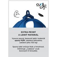 CURLI Postroj pre psov so sponou Air-Mesh Black 3XS, 1,5- 3 kg