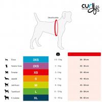 CURLI Postroj pre psov so sponou Merino vlna Red XL, 12-18 kg