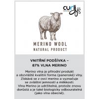 CURLI Postroj pre psov so sponou Merino vlna Black XL, 12-18 kg