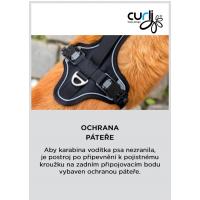 CURLI Postroj pre psov s magnetom Belka Comfort Black XS, 15-20 kg