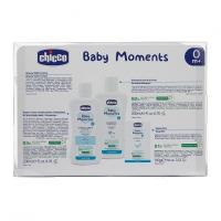 CHICCO Taštička kozmetická na zips Baby Moments modrá