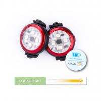 CURLI Luumi LED bezpečnostné svetielko dobíjacie na obojok BLUE