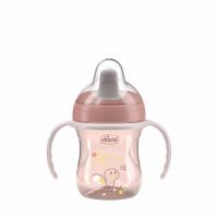 CHICCO Hrnček Training s držadlami pink, 6m+