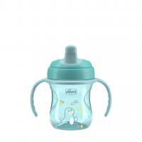 CHICCO Hrnček Training s držadlami teal, 6m+