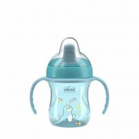 CHICCO Hrnček Training s držadlami teal, 6m+